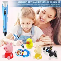 Bez Marki 3D rašiklis su 3 siūleliais (9m), 3 spalvų - puikiai tinka pradedantiesiems