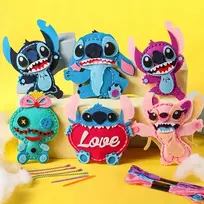 Habarri STITCH - veltinio siuvimo rinkinys "pasidaryk pats" pakabukams - 6 elementai