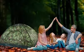 Bez Marki Dviejų asmenų turistinė kempingo palapinė, vandeniui atspari CAMO OXFORD 200X150cm