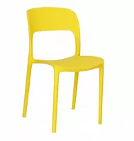Intesi FLEXI PLASTIKO KĖDĖ, geltona, šviesi, ERGONOMIKA