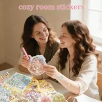Bez Marki 20 x 3D „pasidaryk pats“ lipdukai – antistresinis iškarpų albumas, namas su smegenis gerinančia scena