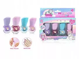 Gazelo Toys PLAUNAMŲ NAGŲ LAKŲ RINKINYS VAIKAMS 4 SPALVŲ GLITTER GAZELO