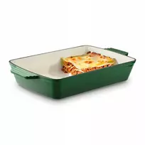 Emaliuota ketaus kepsninė, skirta BAKING Žalias Konighoffer 39x23x7 cm