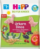 HiPP BIO Dinozaurų grūdų traškučiai su vaisiais