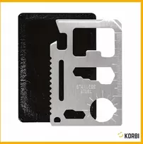 Korbi SURVIVAL CARD ESSENTIAL MINI MULTI TOOL KNIFE