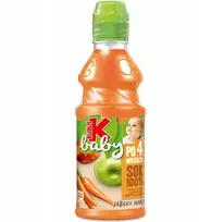 Kubuś Mikė Baby SOK 100% Obuolių morka 4m+ 300 ml