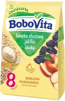 BOBOVITA BE PIENO GRŪDŲ GRUPĖS, OBUOLIŲ, SLYVŲ NUO 8 MĖNESIŲ VIRŠ 180g