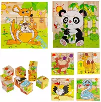 Martom 6IN1 DĖLĖ SU GYVŪNAIS MEDINIAIS KALULAIS DĖLĖS ZOO 9 EL VAIKAMS