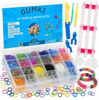 Mensen GUMOS PAPUOŠALŲ GAMYBOS APYRANKĖMS MEGA CREATIVE RINKINYS XXL 6800 vnt.