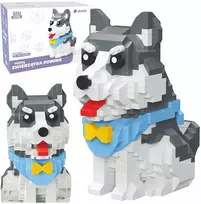 Hh Poland KONSTRUKCINIAI BLOKAI HUSKY DOG 3D DIDELIŲ DOVANŲ KALUKŲ RINKINYS 796 vnt.