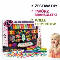 Bez Marki „Pasidaryk pats“ karoliukų apyrankių GAMYBOS RINKINYS + MAŠINA 12 RIČIŲ