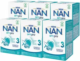 Nestlé NAN OptiPro 3 pieno formulė vaikams nuo 1 metų 6x 650 g