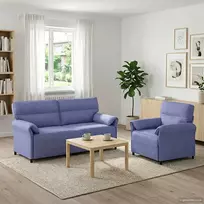 Sofa Sofos komplektas 2 vnt. Džinsinės mėlynos Audinys