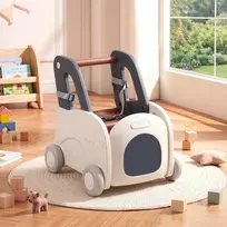 Promotions Vaikštynė automobilis su rankena 46x45x51 cm balta/pilka