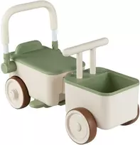Promotions Vaikiškas 3 viename stumdomas automobilis su virve ir daiktadėže 67,3x28x34,8 cm žalias