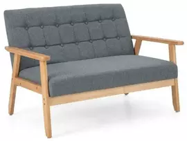 Fotelis Promotions Dviejų vietų sofa Loveseat 114x72x77 cm pilka