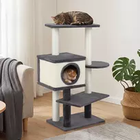 Promotions Kačių medis su draskykle ir kačių nameliu 48,5x34,5x99 cm pilkas