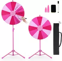 Promotions Laimės ratas su 12 skyrių 60x53,5x111-147 cm rožinis
