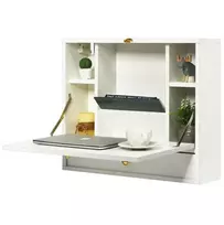 Promotions Sieninis sulankstomas darbo stalas spintelė 85x60x50 cm balta