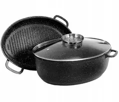 Brunbeste Keptuvė su marmuro danga, neprideganti, 8,0L, 38cm, 3 vnt.