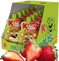 Kubuś Vaisių putėsiai vaikams Mikė 100% braškių obuolių morkų bananas 12x100g
