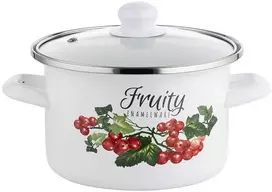 Emalia Pleszew Emaliuotas puodas KALINA ENAMEL PLESZEW 16 CM 2 L