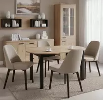 Moderni kėdė svetainei, biurui, valgomajam, unikalaus dizaino BELLUNO1 riešutas