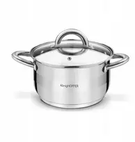 INDUKCINIS PUODAS Dujinis Plieninis dangtis Tvirtas Konighoffer Faro 2.6L 18cm