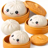 SquishySquishies Didelis Squishy Dumpling XXL, antistresinis Slow Rising koldūno rankena