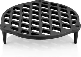 JUODA ketaus žiurkė Olandiškai krosnelei - APVALIA - 22 cm skersmens