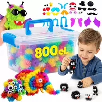 Lewer VELCRO CAP KŪRYBINĖS KALULĖLIAI VAIKAMS ŽAISTI DOVANŲ RINKINYS 800 vnt.