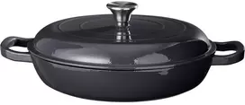 Siaki Collection Ketaus keptuvė su dangčiu, 30 cm, pilka