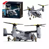 Sluban Blocks Helicopter Landing Plane MV-22 Osprey USA 1163 el Model