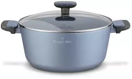 PUODAS su DANGČIU indukcija Aliuminis LARGE dujos Starke Pro Double 6,6 l