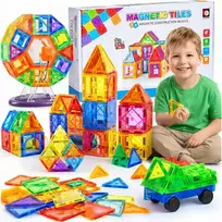 MALLE DIDŽIŲJŲ MAGNETINIŲ KONSTRUKCINIŲ BLOKŲ RINKINYS 3D MAGNETINĖS PLYTELĖS PLOKŠTELĖS 70 EL