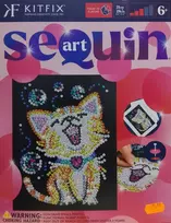 SKIRTŲ DAŽYMAS KATĖS KŪRYBINIS SequiN ART RINKINYS