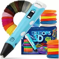 GALAXIA 3D RAŠIKLIŲ RINKINYS VAIKAMS PIEŠTI 3D SPAUSDINTUVAS + KASETĖS 260 METRU