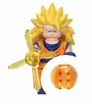 WM Son Goku SSJ3 iš Dragon Ball minifigūrėlės kaladėlėms