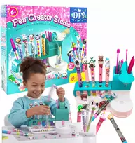 PEN FACTORY CREATIVE ART KIT „Pasidaryk pats“ tušinukų blizgučiai, skirti VAIKAMS