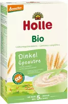 Holle BIO pilno grūdo speltų košė, be pieno Demeter 250g nuo 5 mėn.