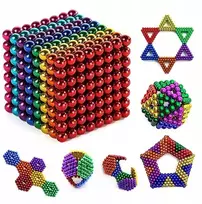 Neocube magnetiniai rutuliai 216 vnt. 5 mm vaivorykštė, spalvinga puiki dovana