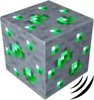 Magnetinis blokas „Minecraft“ plytos, smaragdo rūdos smaragdo rūdos telkinio sujungimas