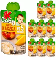 Kubuś Mikė Baby obuolių-bananų košės putėsiai 9x100g