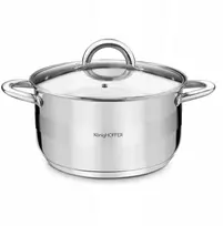 INDUKCINIS PUODAS dujinis plieno dangtis kietas Konighoffer Faro 4.7L 22cm