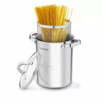 AUKŠTAS puodas SPAGHETTI šparagams su sieteliu DAUGIAFUNKCINIU 4.0L indukcija