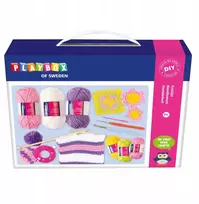 Playbox „Pasidaryk pats“ rankdarbiai, rankdarbiai, mezgimo adatos, nėrimo prietaisas pomponams gaminti 7+