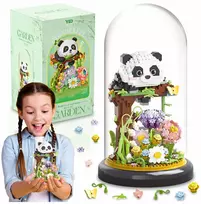 KONSTRUKCINIAI KLUOKAI PANDA 999 EL MINI BLOKLIŲ RINKINYS SU ATŠĖLINIO PAGRINDU