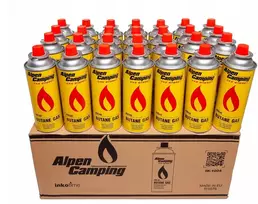 28 x dujinės dujinės Alpen Camping 400 ml kasetė krosnelės degikliui
