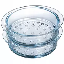 Pyrex STIKLINIS SIJETAS GARINTI KARŠIMUI ATSPARUS GARINIMO Įdėklas 20cm 2L 2 vnt.