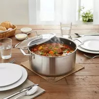 Masterpan NENERŪDIJANČIO PLIENO PUODAS, 28 cm KIETUS KUO